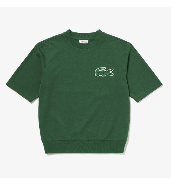 LACOSTE「オーバーサイズクロックエンブレムスウェットTシャツ トレーナー」|スウェット・ジャージ|