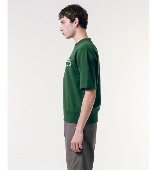 LACOSTE「オーバーサイズクロックエンブレムスウェットTシャツ トレーナー」|スウェット・ジャージ|