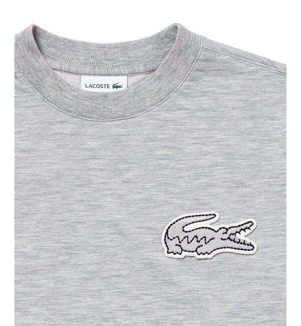 LACOSTE「オーバーサイズクロックエンブレムスウェットTシャツ トレーナー」|スウェット・ジャージ|