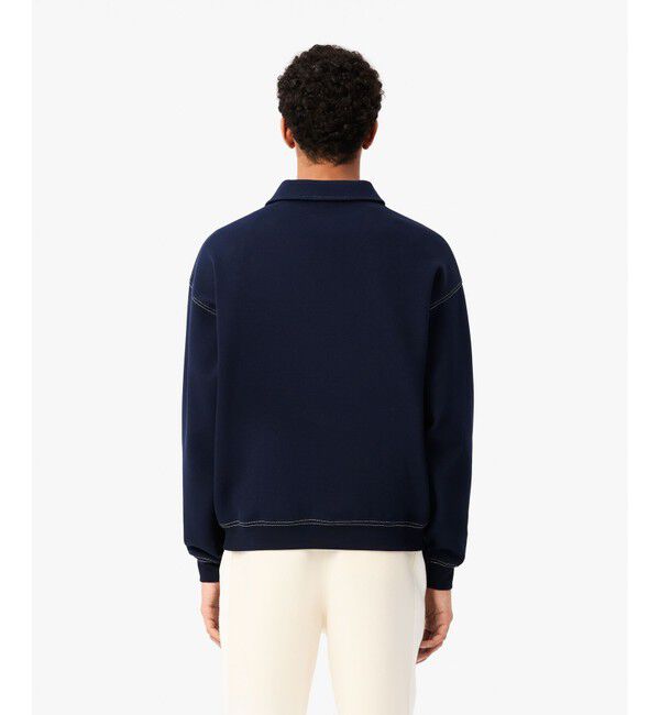 LACOSTE「ダブルフェイスロングスリーブポロスウェット トレーナー」|スウェット・ジャージ|