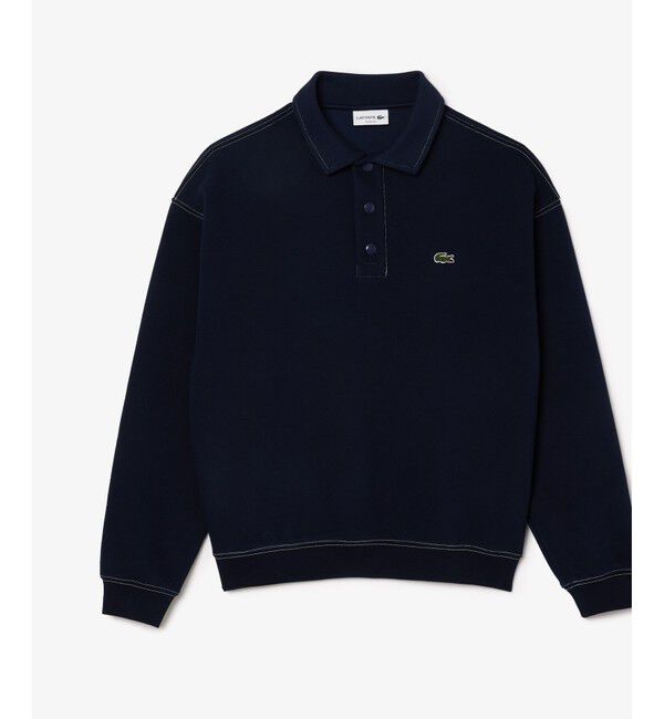 LACOSTE「ダブルフェイスロングスリーブポロスウェット トレーナー」|スウェット・ジャージ|