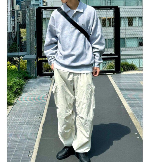 LACOSTE「ダブルフェイスロングスリーブポロスウェット トレーナー」|スウェット・ジャージ|