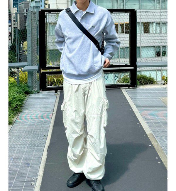 LACOSTE「ダブルフェイスロングスリーブポロスウェット トレーナー」|スウェット・ジャージ|