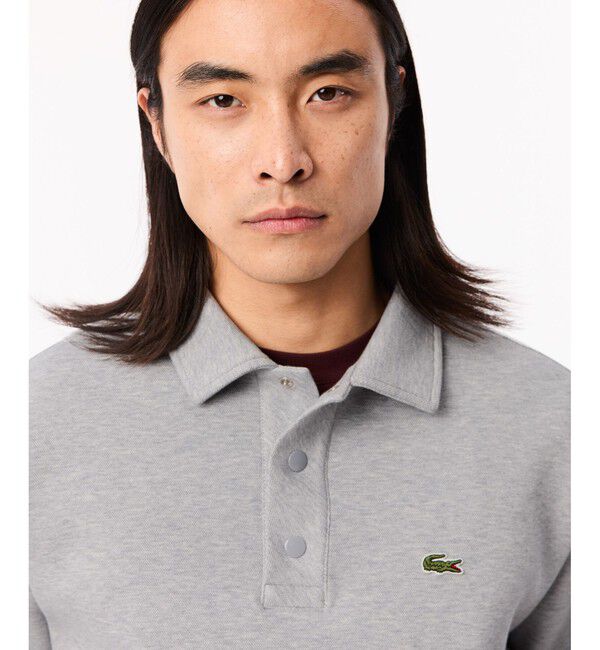 LACOSTE「ダブルフェイスロングスリーブポロスウェット トレーナー」|スウェット・ジャージ|