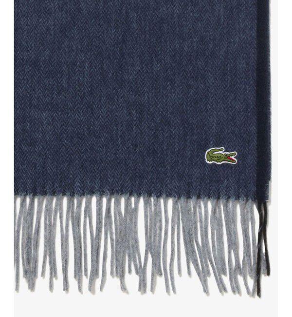 LACOSTE「ヘリンボーンマフラー」|マフラー|