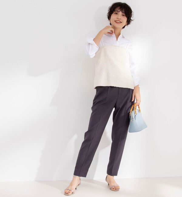 NOLLEY'S「BISHU JAPAN コットンフラッグツイードビスチェ」|シャツ・ブラウス|