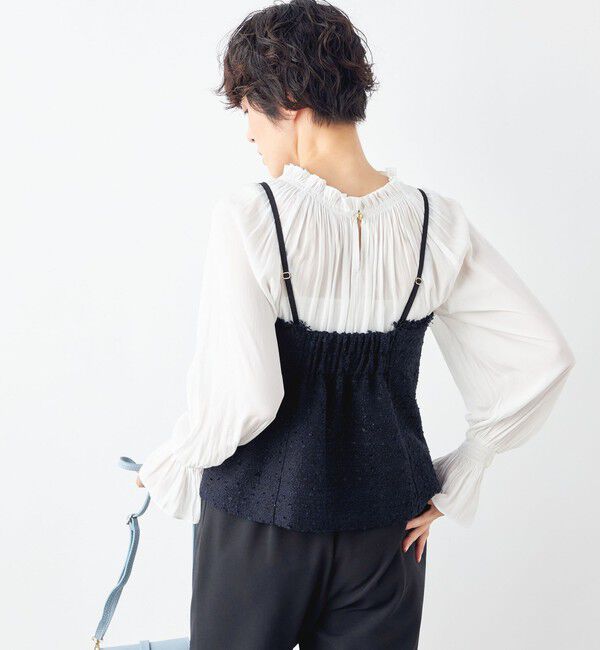 NOLLEY'S「BISHU JAPAN コットンフラッグツイードビスチェ」|シャツ・ブラウス|