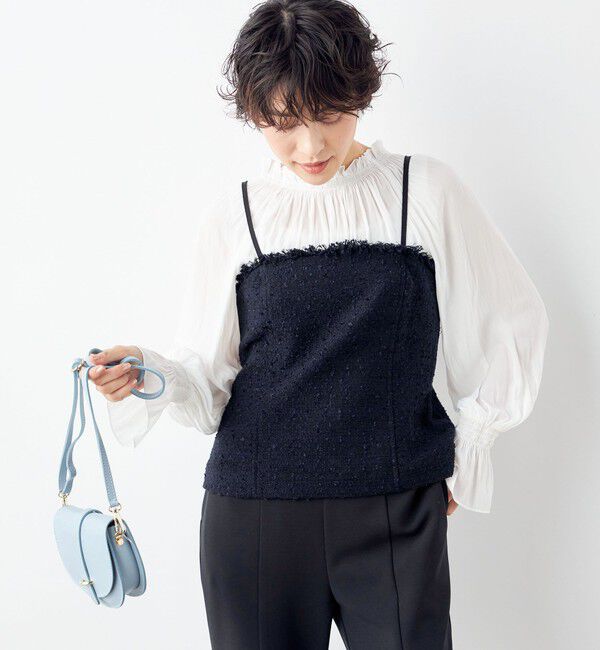 NOLLEY'S「BISHU JAPAN コットンフラッグツイードビスチェ」|シャツ・ブラウス|