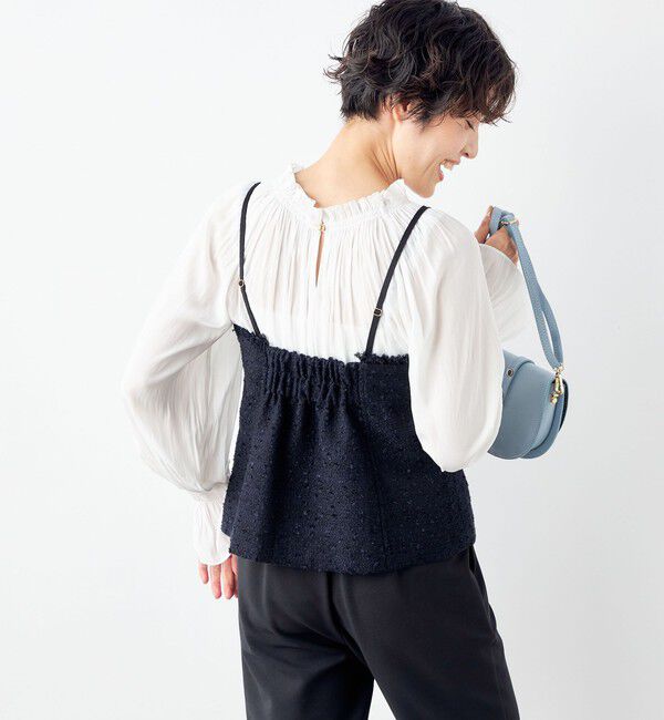 NOLLEY'S「BISHU JAPAN コットンフラッグツイードビスチェ」|シャツ・ブラウス|