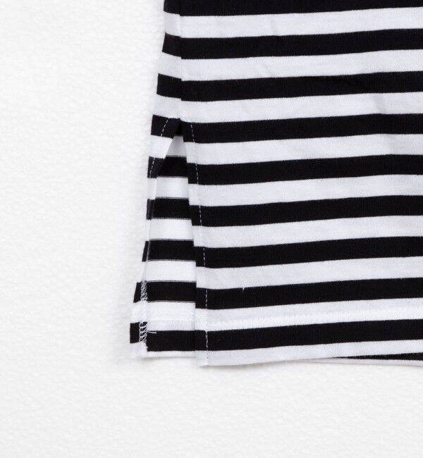 Rie Miller「《オールシーズン対応》GIZA COTTON天竺ボーダープルオーバーカットソー」|Tシャツ・カットソー|