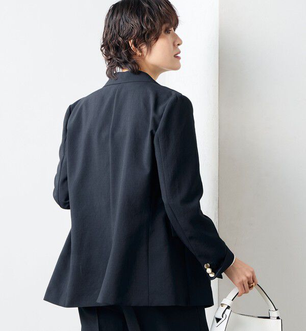 NOLLEY'S sophi「《セットアップ対応》ウォッシャブルライトドライシャンブレージャケット」|テーラードジャケット|