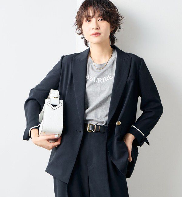 NOLLEY'S sophi「《セットアップ対応》ウォッシャブルライトドライシャンブレージャケット」|テーラードジャケット|