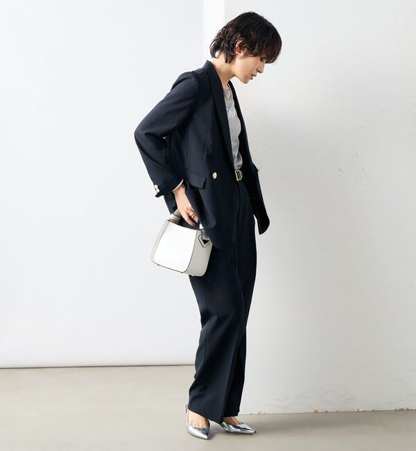 NOLLEY'S sophi「《セットアップ対応》ウォッシャブルライトドライシャンブレージャケット」|テーラードジャケット|