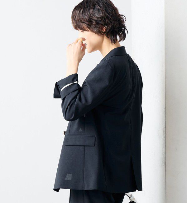 NOLLEY'S sophi「《セットアップ対応》ウォッシャブルライトドライシャンブレージャケット」|テーラードジャケット|
