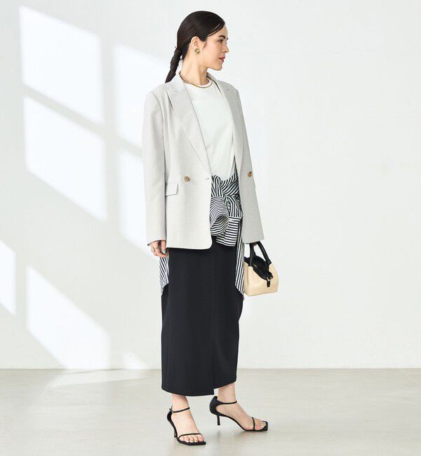 NOLLEY'S sophi「《セットアップ対応》ウォッシャブルライトドライシャンブレージャケット」|テーラードジャケット|