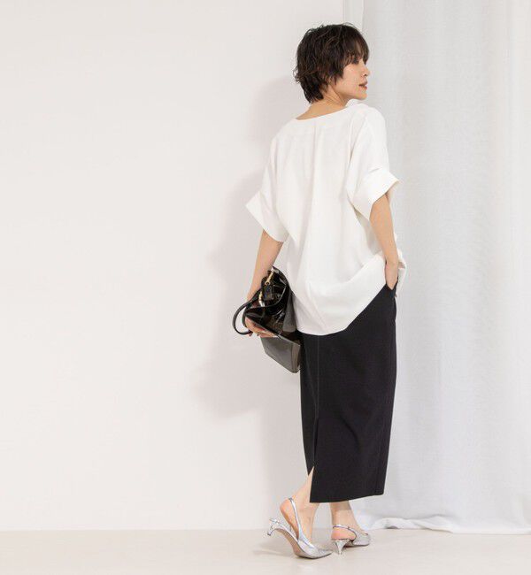 NOLLEY'S「《セットアップ対応》ウォッシャブルツイルフレンチジャケット」|ノーカラージャケット|