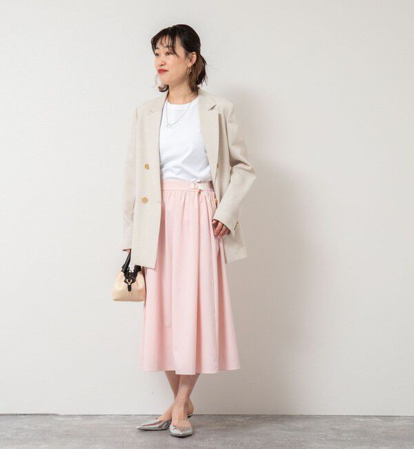 NOLLEY'S「ウォッシャブルライトウェザータック&ギャザースカート」|スカート|