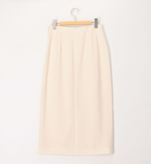 NOLLEY'S「《セットアップ対応》ウォッシャブル麻調タックタイトミディスカート」|タイト|