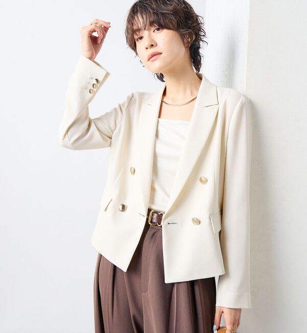 NOLLEY'S sophi「ウォッシャブルショートジャケット」|テーラードジャケット|