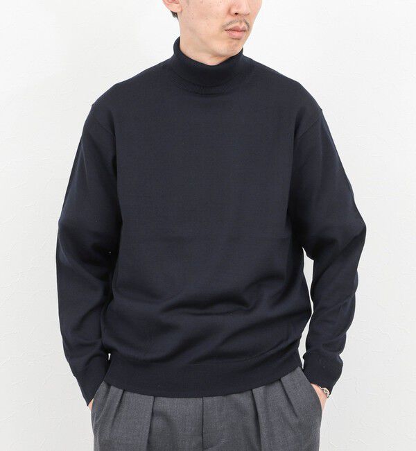 NOLLEY'S goodman「ウォッシャブル タートルネックニット 25AW」|ニット・セーター|ネイビー