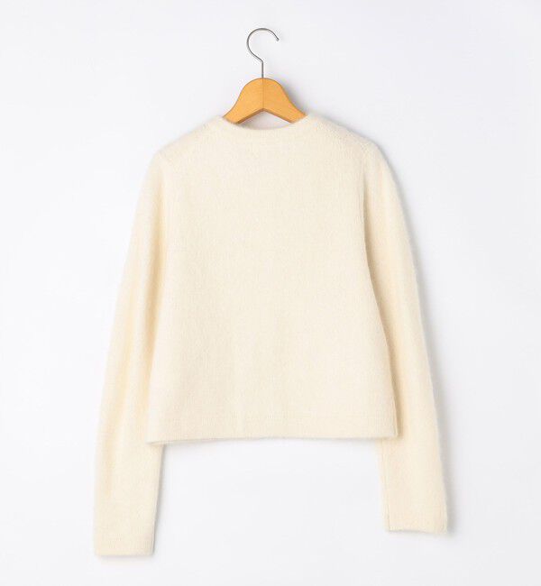 NOLLEY'S「ヘアリークルーネックニットジャケット」|カーディガン|