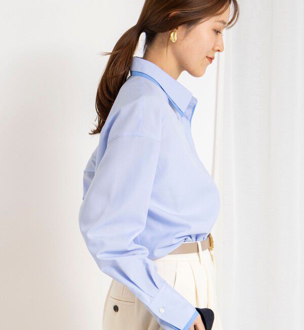 NOLLEY'S「ウォッシャブルレイヤード2WAYカラーシャツ」|シャツ・ブラウス|