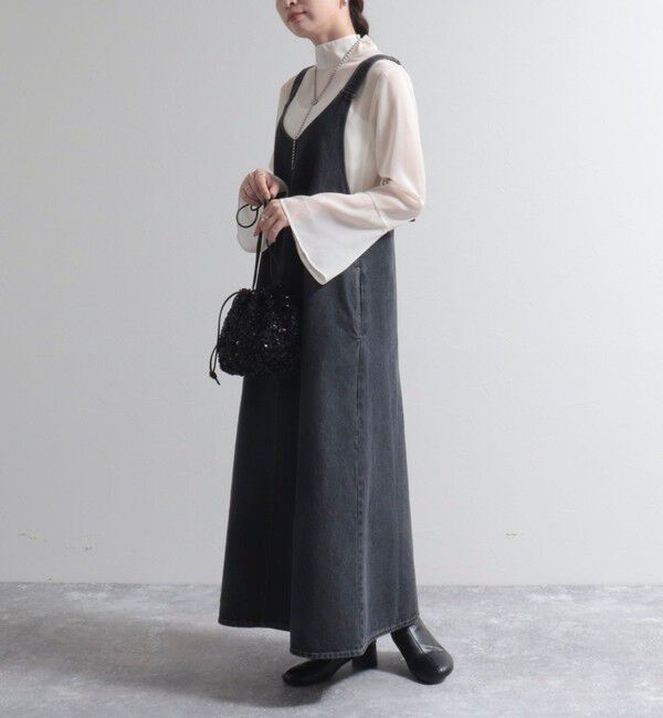 fredy emue「デニムジャンスカ」|ワンピース|ブラック