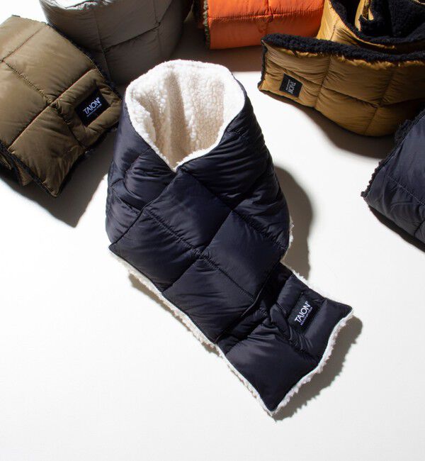 GLOSTER「【TAION/タイオン】GLOSTER別注 ボアリバーシブルマフラー ダウンマフラー 差し込み」|マフラー|ホワイト系その他2