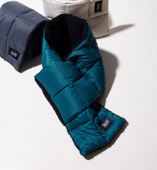 GLOSTER「【TAION/タイオン】GLOSTER別注 ボアリバーシブルマフラー ダウンマフラー 差し込み」|マフラー|ダークブルー