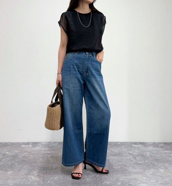 fredy emue「シアーオーガンジーレイヤードノースリーブブラウス」|シャツ・ブラウス|