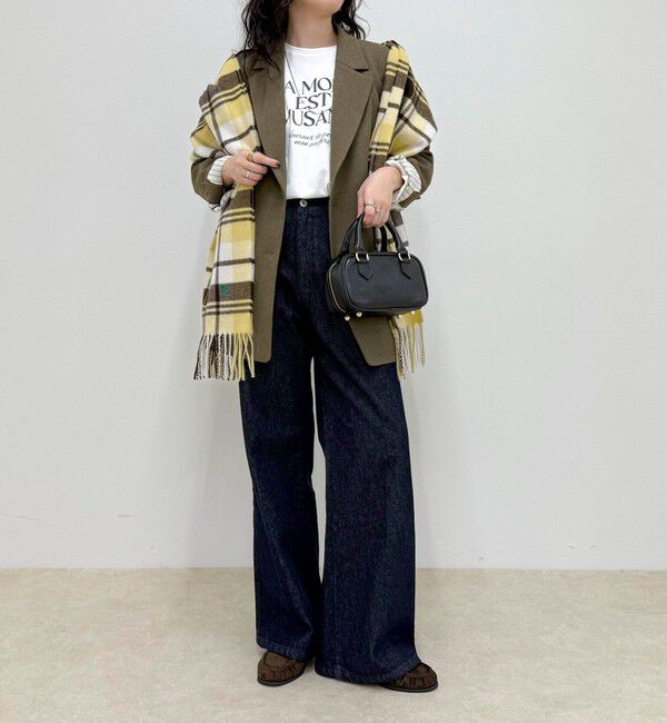 fredy emue「ソフトチェックストール」|ストール|