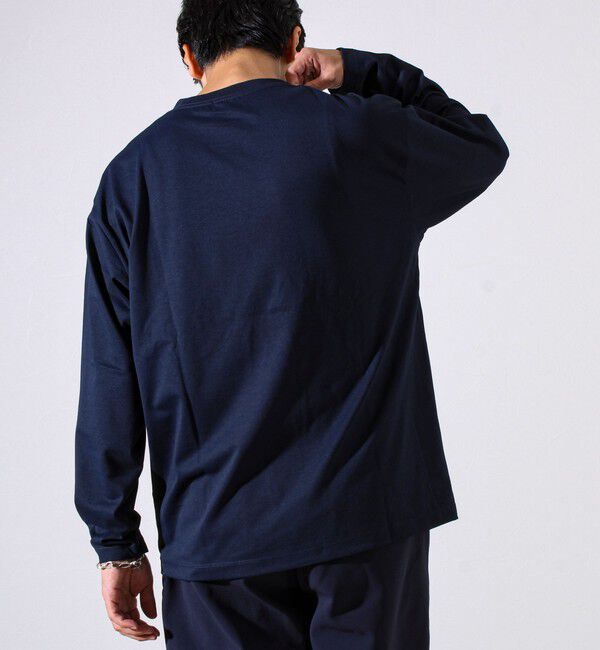 GLOSTER「【MARUDE COTTON】ロープ刺繍Ｔ ロングスリーブ」|Tシャツ・カットソー|