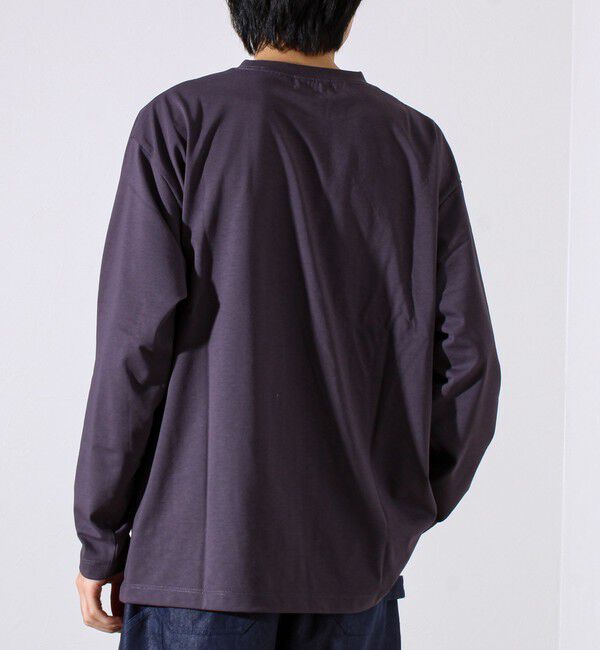 GLOSTER「【MARUDE COTTON】ロープ刺繍Ｔ ロングスリーブ」|Tシャツ・カットソー|