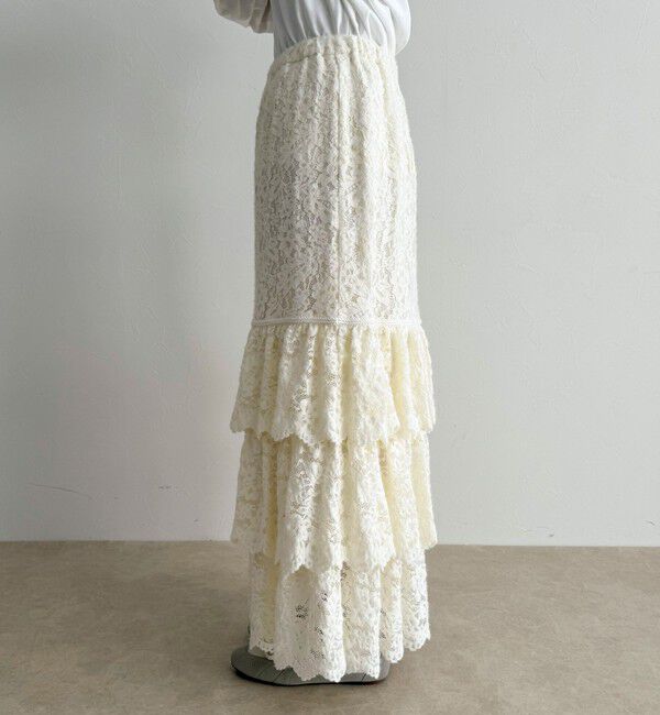 fredy emue「起毛レースティアードスカート」|スカート|
