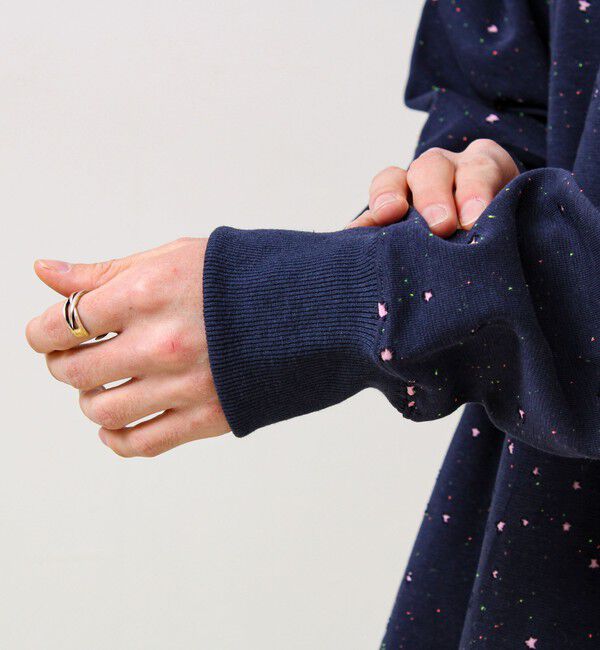 GLOSTER「星穴ネップボンディング クルーネックスウェット」|スウェット・ジャージ|