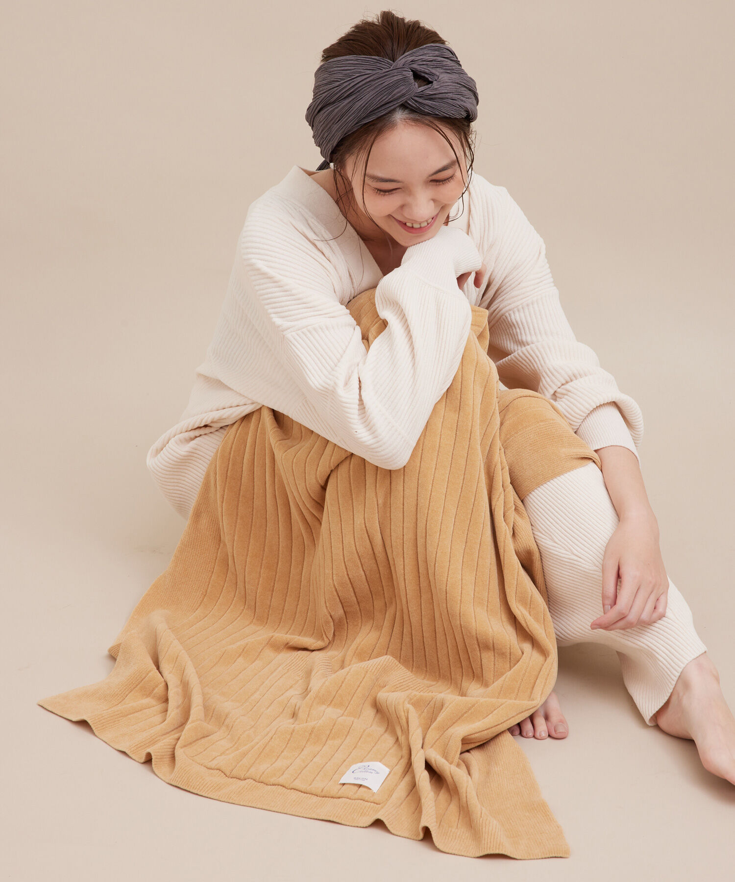 SALON adam et rope'「【極上の肌ざわり】ブランケット -CreamyCotton /クリーミーコットン-」|マフラー|