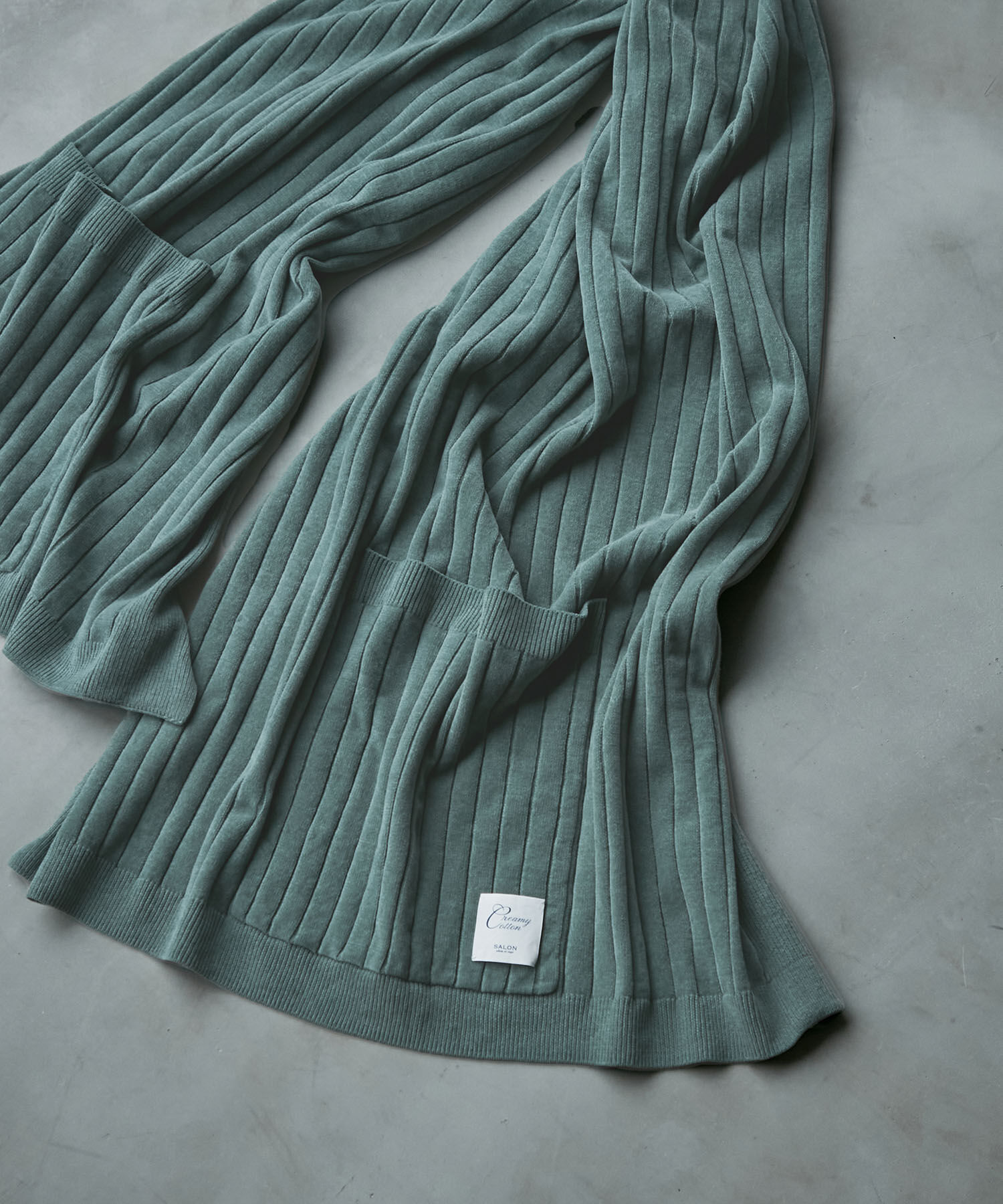 SALON adam et rope'「【極上の肌ざわり】ブランケット -CreamyCotton /クリーミーコットン-」|マフラー|グリーン(30)