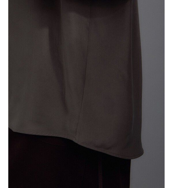 SALON adam et rope'「[25AW]GENTLE SILK ロングスリーブプルオーバー【セットアップ対応・洗える】」|シャツ・ブラウス|