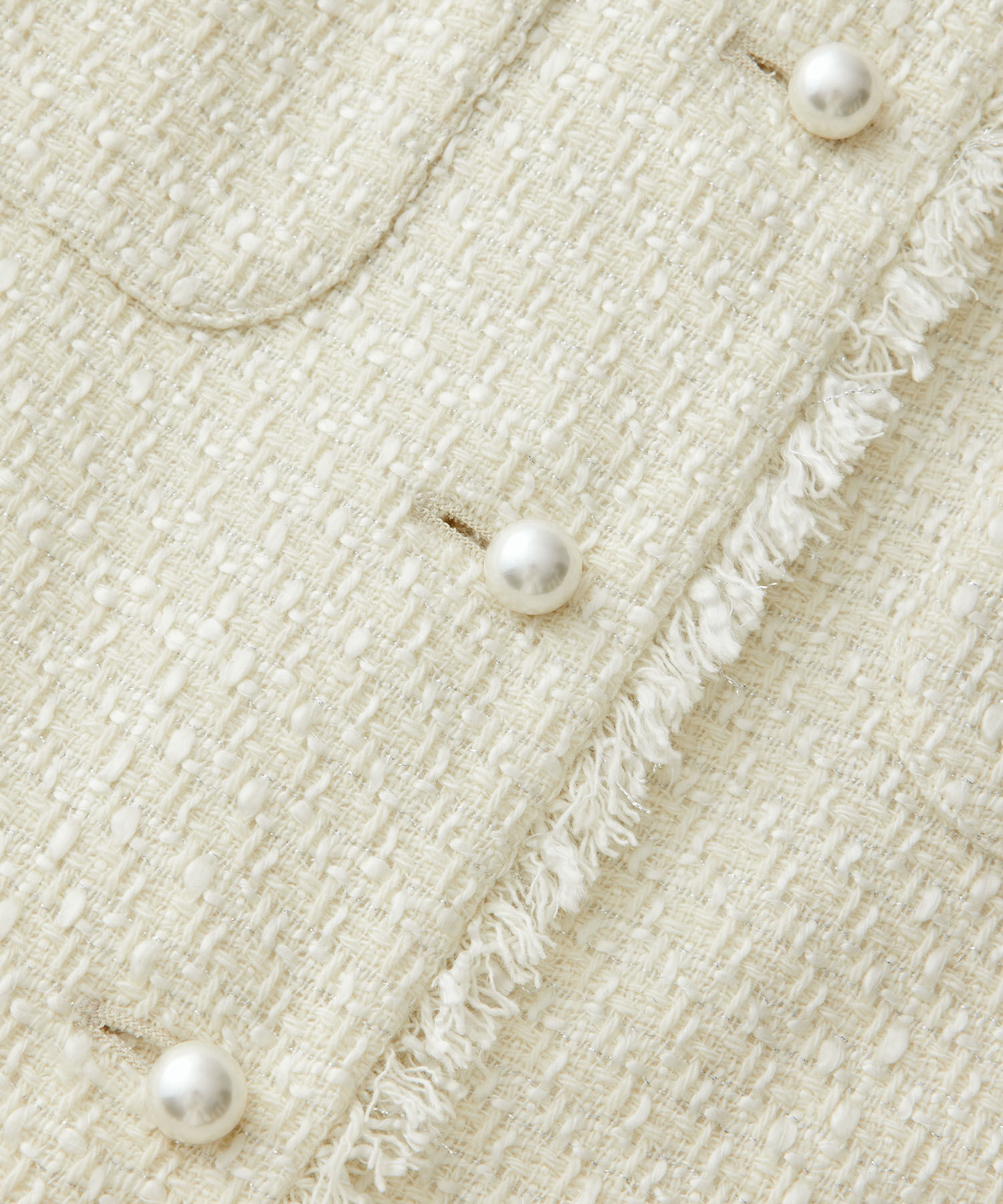 ROPE「ミックスツイード ノーカラージレベスト【セレモニー/通勤対応】」|ベスト・ジレ|