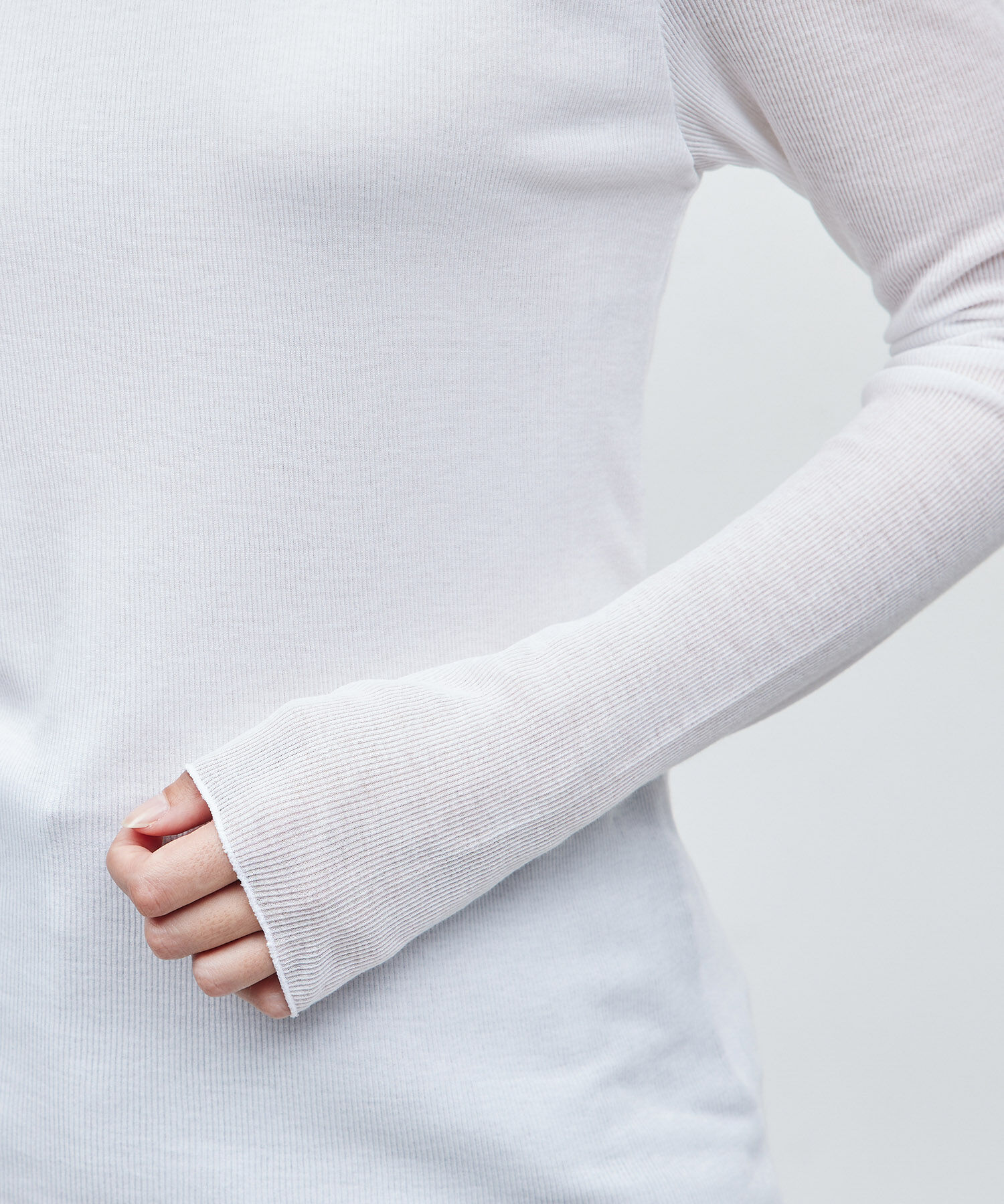 ROPE「【雑誌掲載】コットンナイロン二重仕立てシアープルオーバー」|Tシャツ・カットソー|