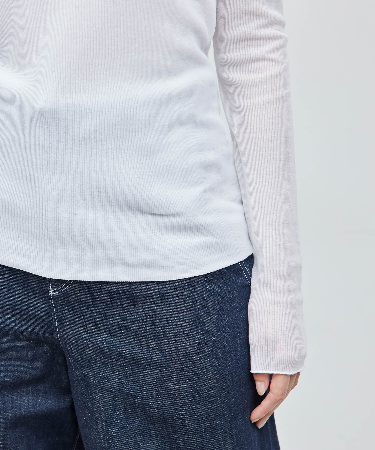 ROPE「【雑誌掲載】コットンナイロン二重仕立てシアープルオーバー」|Tシャツ・カットソー|