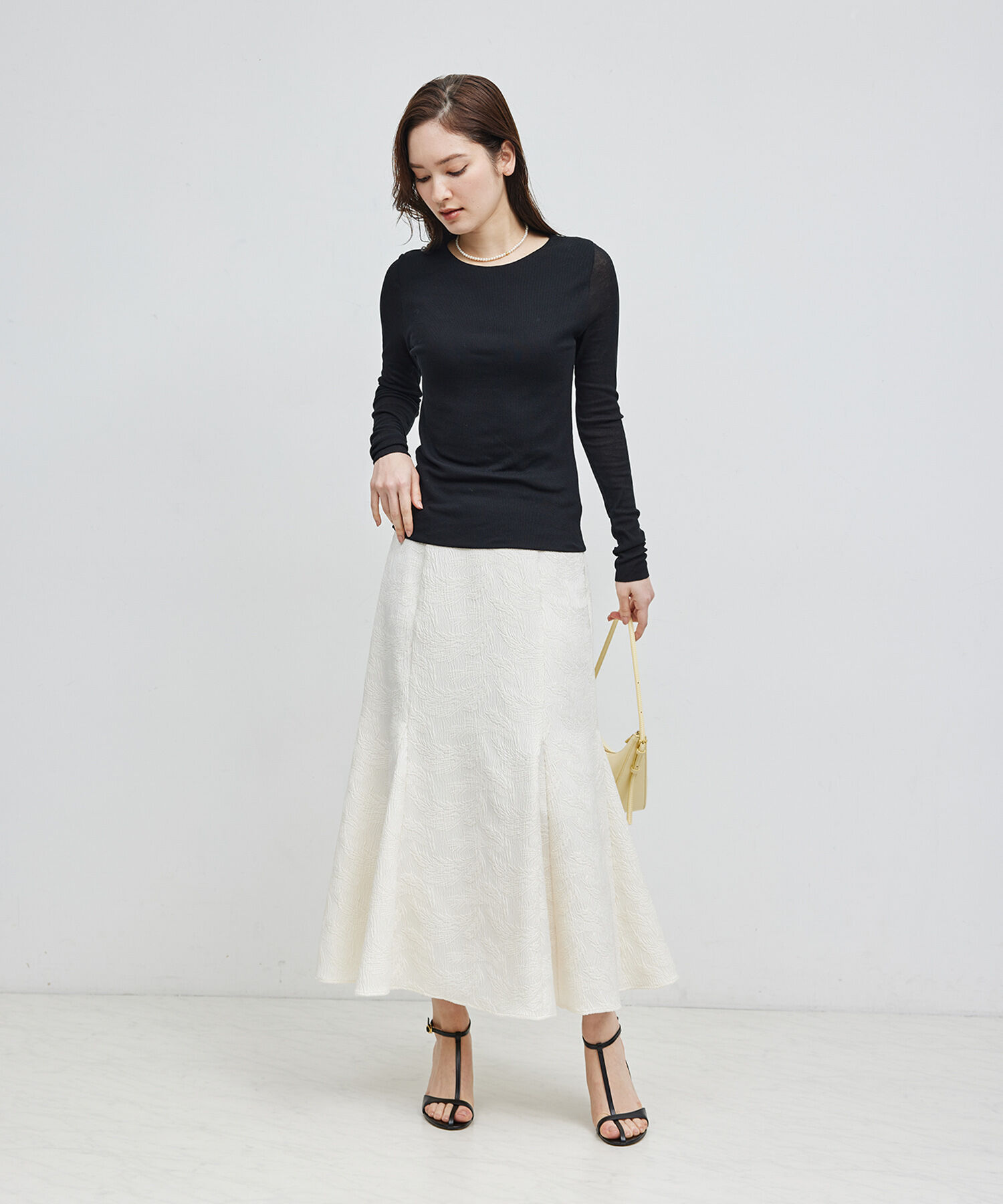 ROPE「【雑誌掲載】コットンナイロン二重仕立てシアープルオーバー」|Tシャツ・カットソー|