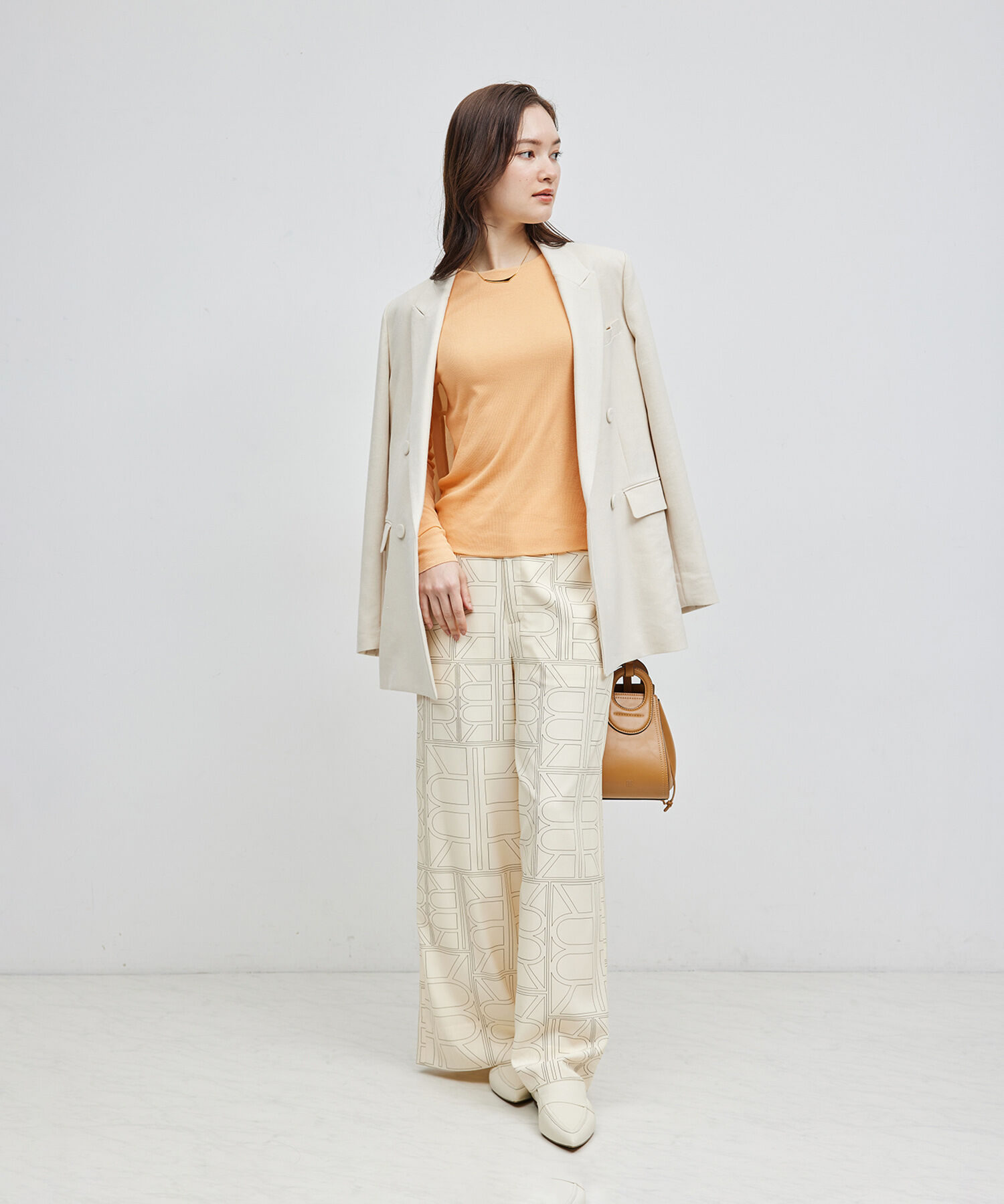 ROPE「【雑誌掲載】コットンナイロン二重仕立てシアープルオーバー」|Tシャツ・カットソー|