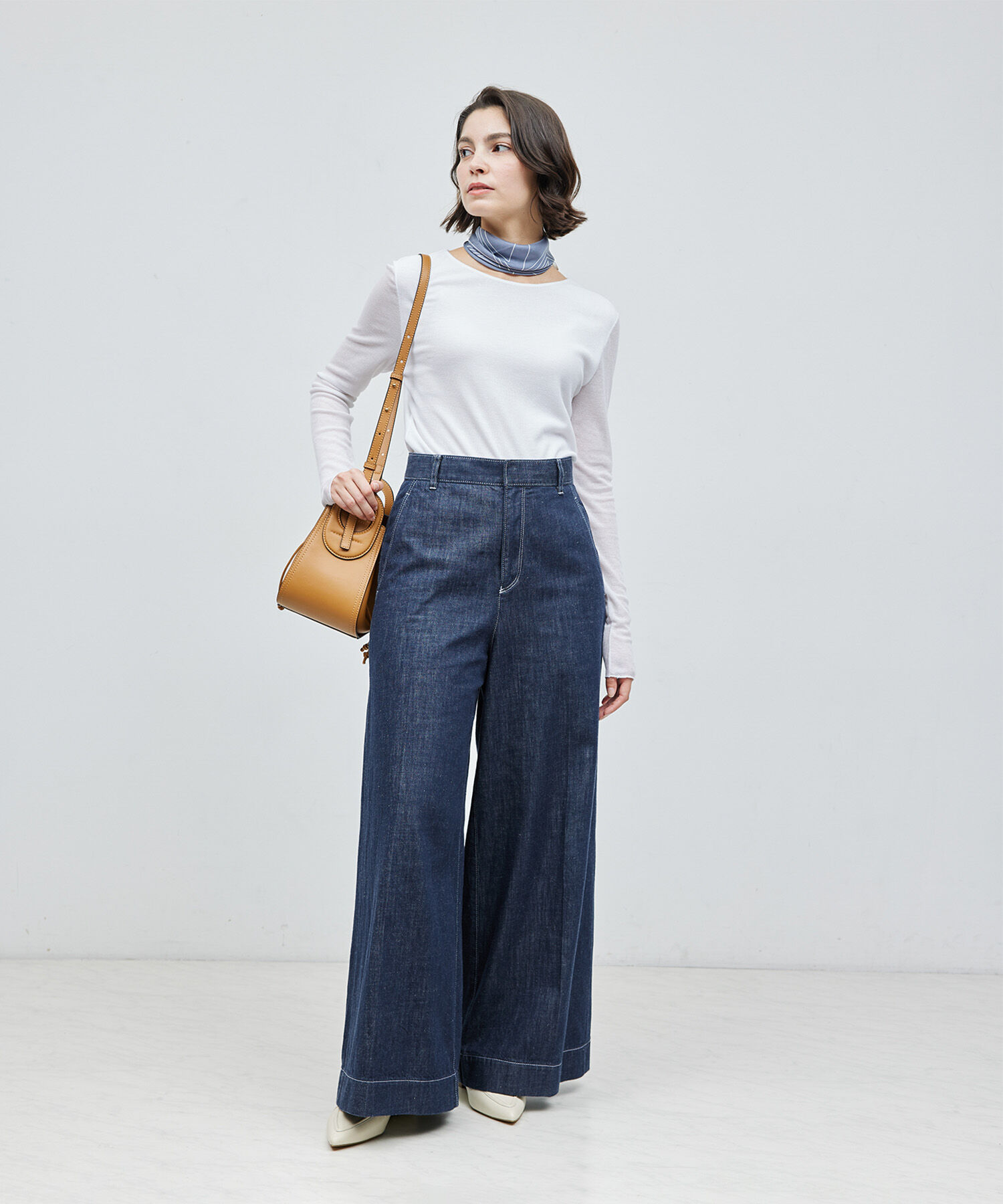 ROPE「【雑誌掲載】コットンナイロン二重仕立てシアープルオーバー」|Tシャツ・カットソー|