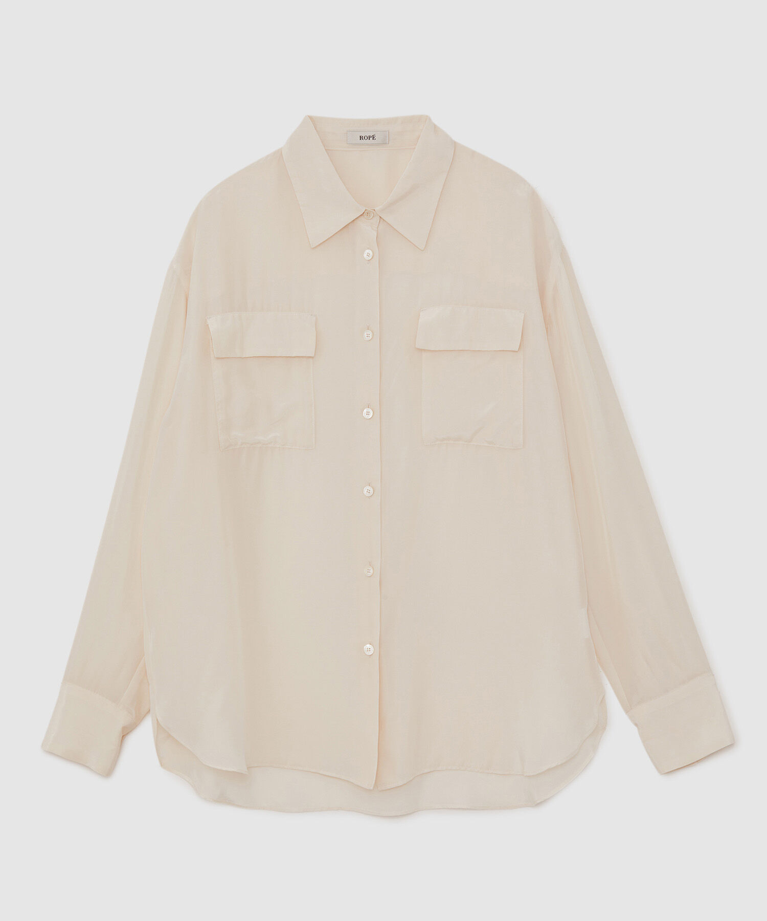 ROPE「シルクレーヨンデシンシャツブラウス」|シャツ・ブラウス|