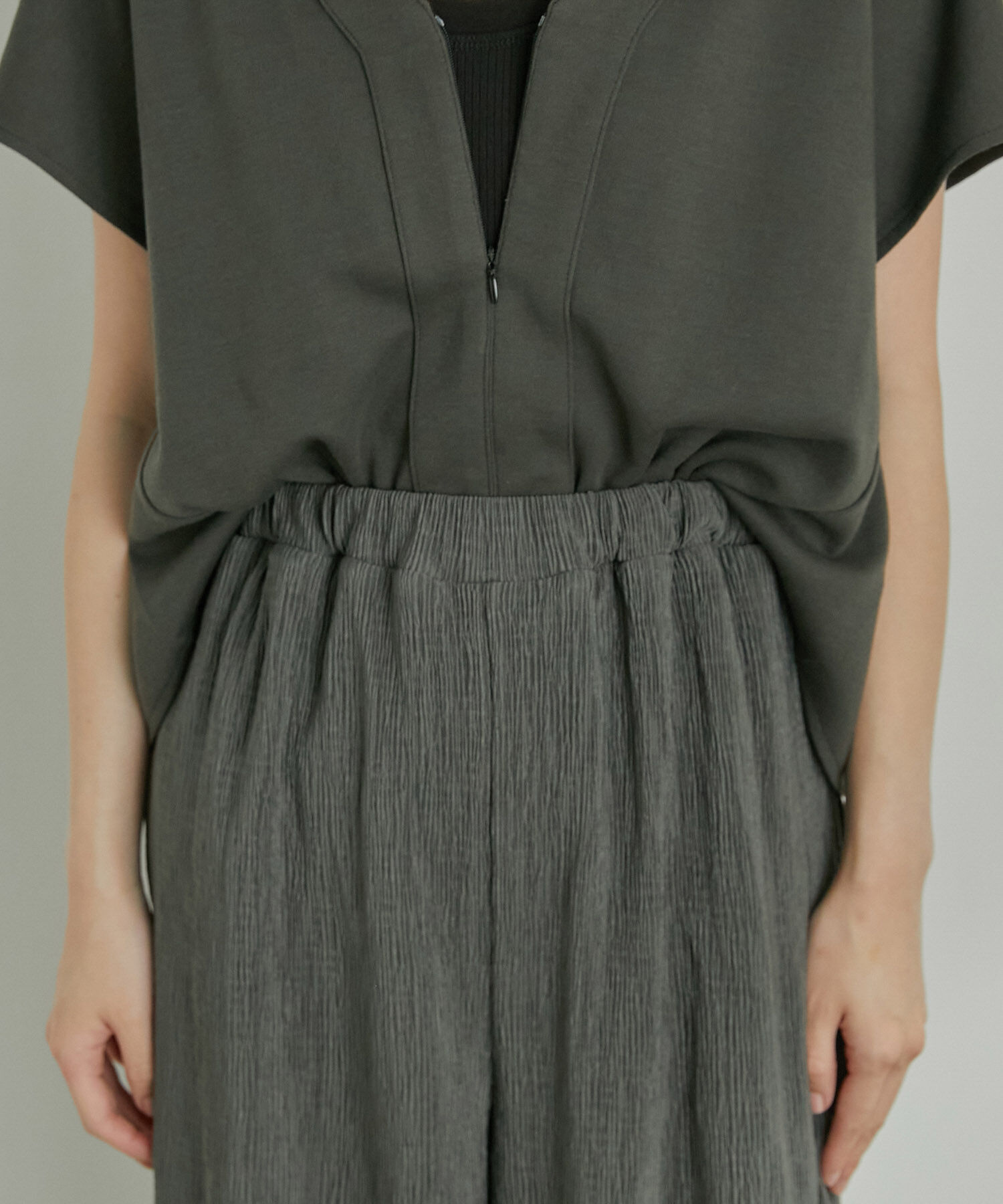 VIS「【美短】ジャージドッキングジャンプスーツ」|オールインワン|