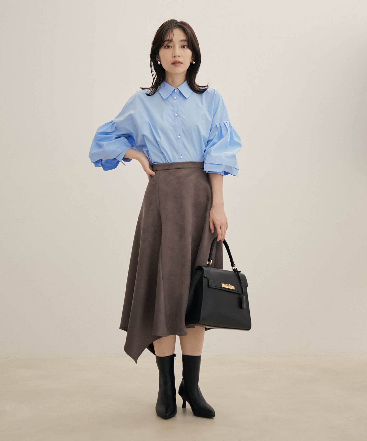 Juze「【生活防水・抗菌防臭】リサイクルレザーポインテッドミドルブーツ【sustainable】」|その他|