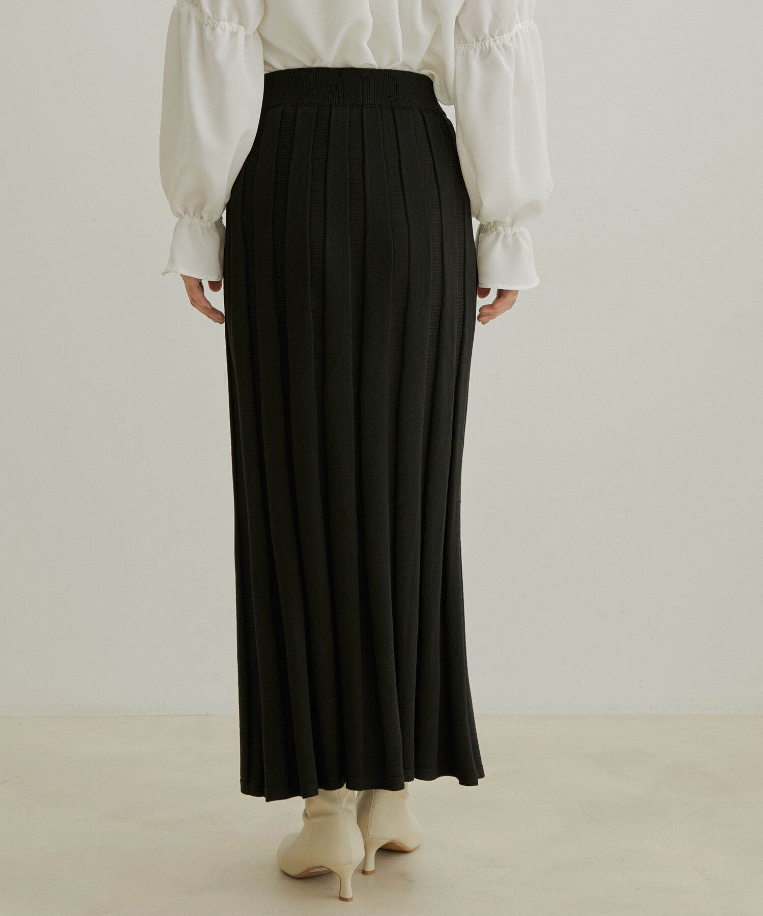 VIS「【セットアップ対応】【洗える】プリーツニットスカート」|スカート|