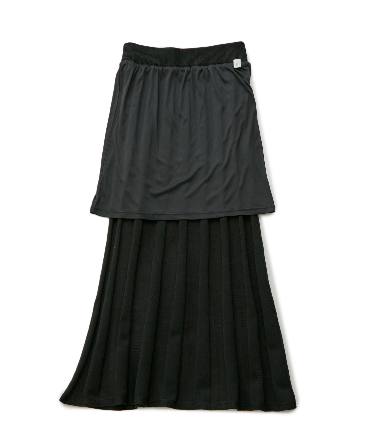 VIS「【セットアップ対応】【洗える】プリーツニットスカート」|スカート|