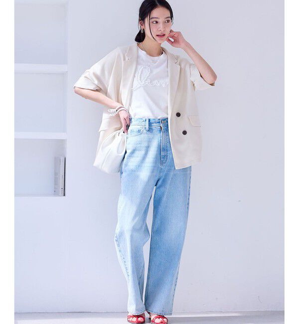 VIS「【洗える】メッシュドルマンサマージャケット」|テーラードジャケット|